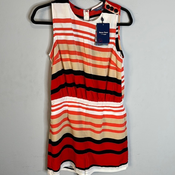 Peter Som for Design Nation Romper stripes 6 NEW - Picture 2 of 6